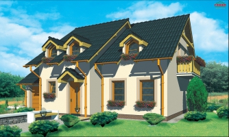 Maison à plusieurs étages avec chambre au rez-de-chaussée et garage.